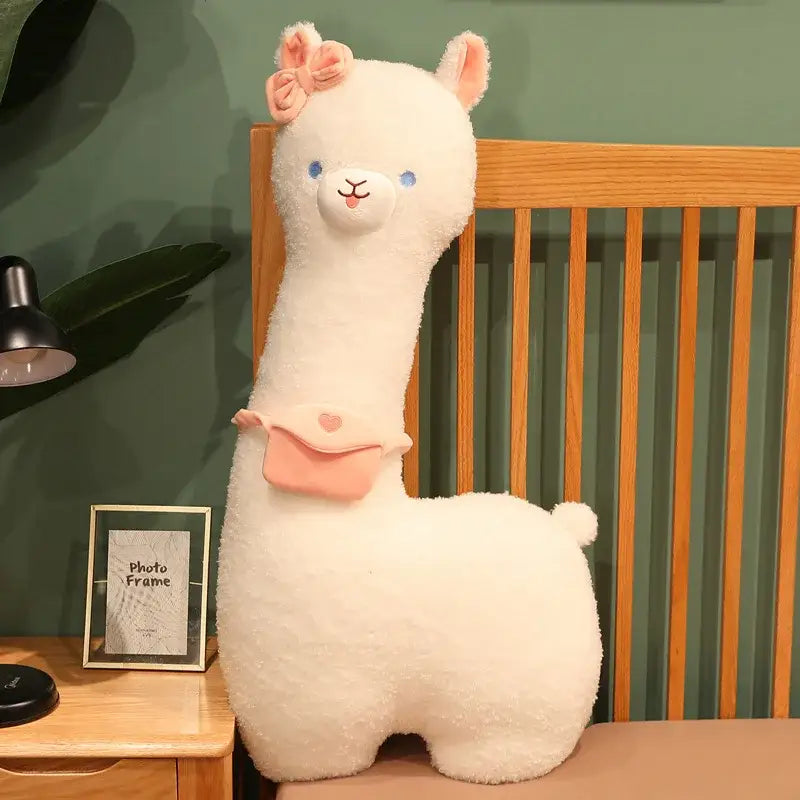 peluche lapaga blanc - Rose / 65cm