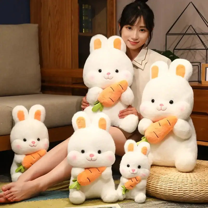 peluche lapin avec carotte