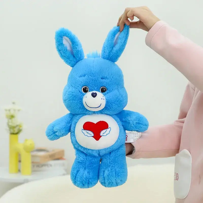 peluche lapin bleu