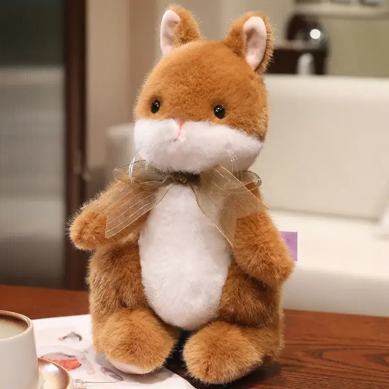 peluche lapin brun