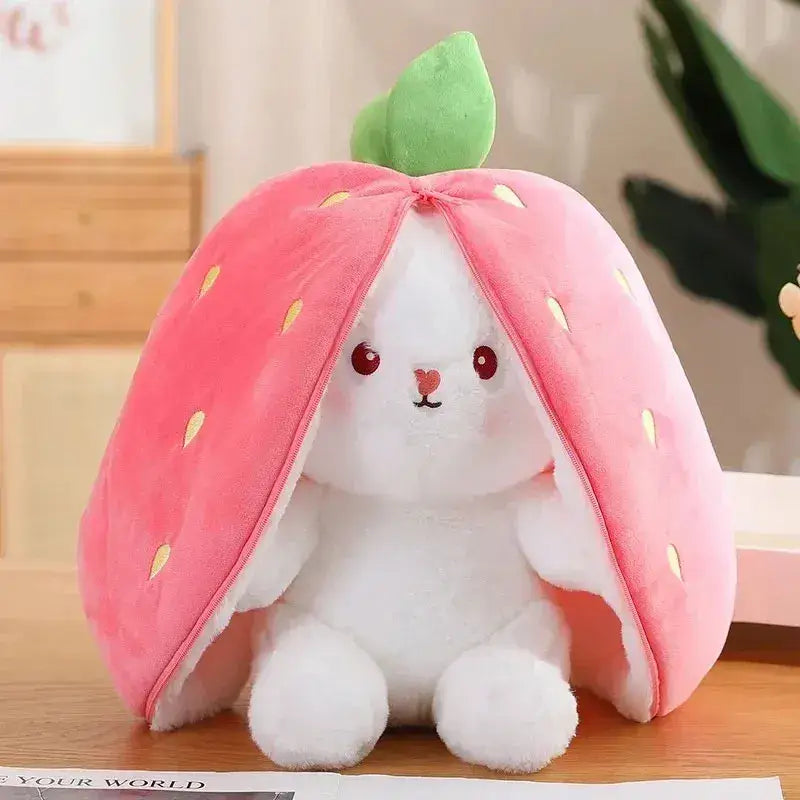 Peluche Lapin Fraise - Peluche Lapin Fraise