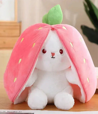 Peluche Lapin Fraise - Peluche Lapin Fraise