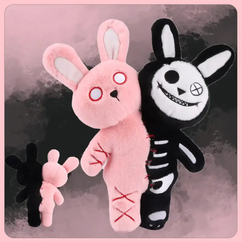 peluche lapin gothique
