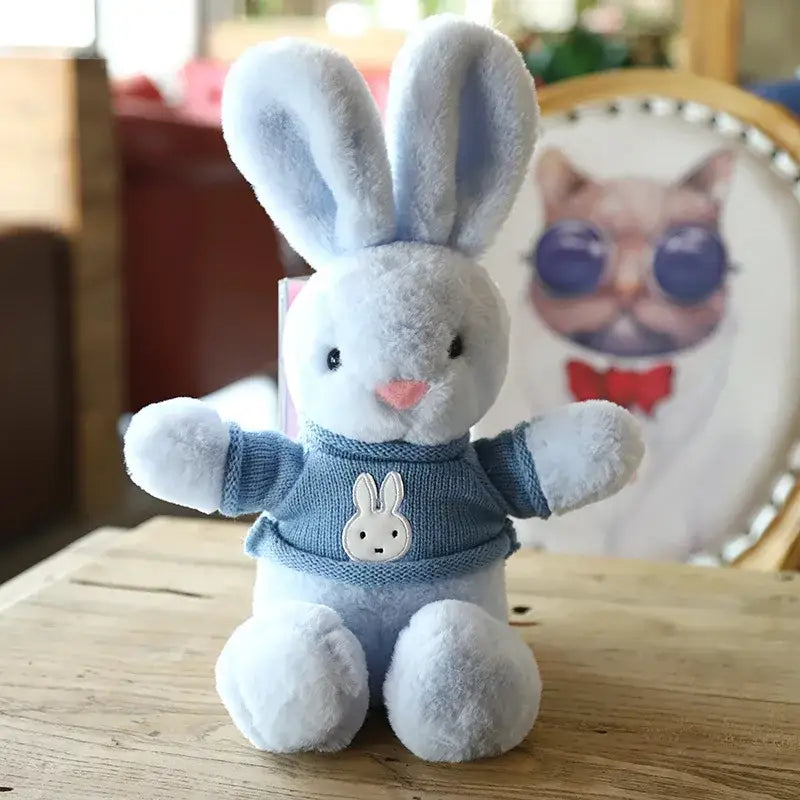 peluche lapin naissance - Bleu