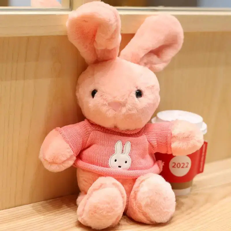 peluche lapin naissance - Rose
