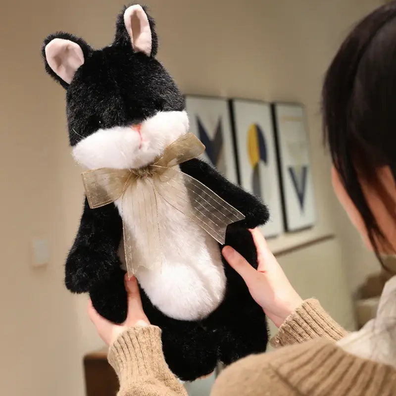 peluche lapin noir