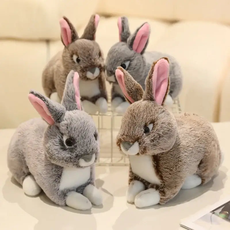 peluche lapin realiste
