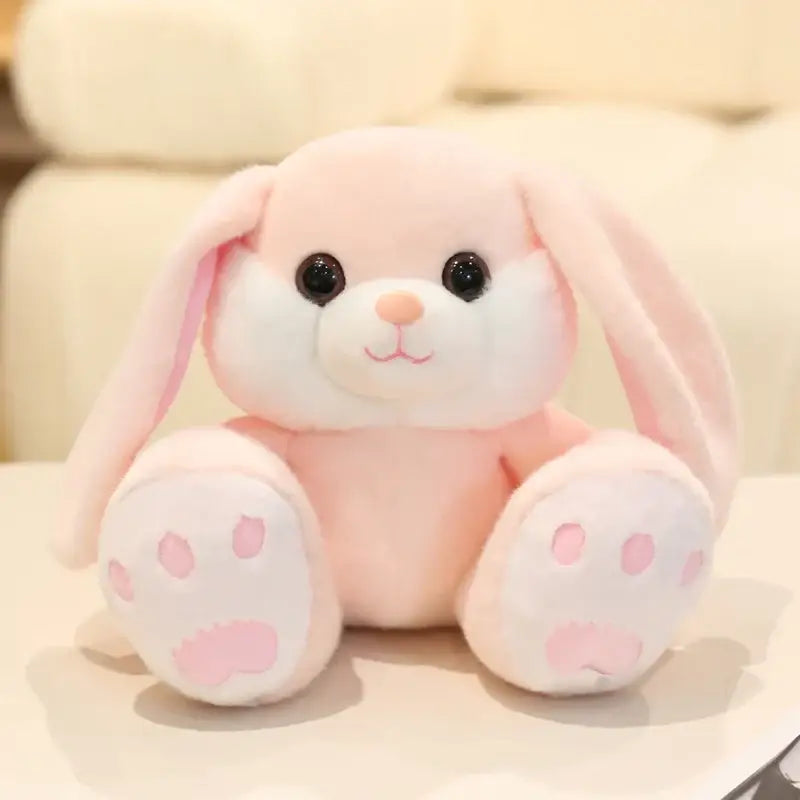 peluche lapin rose