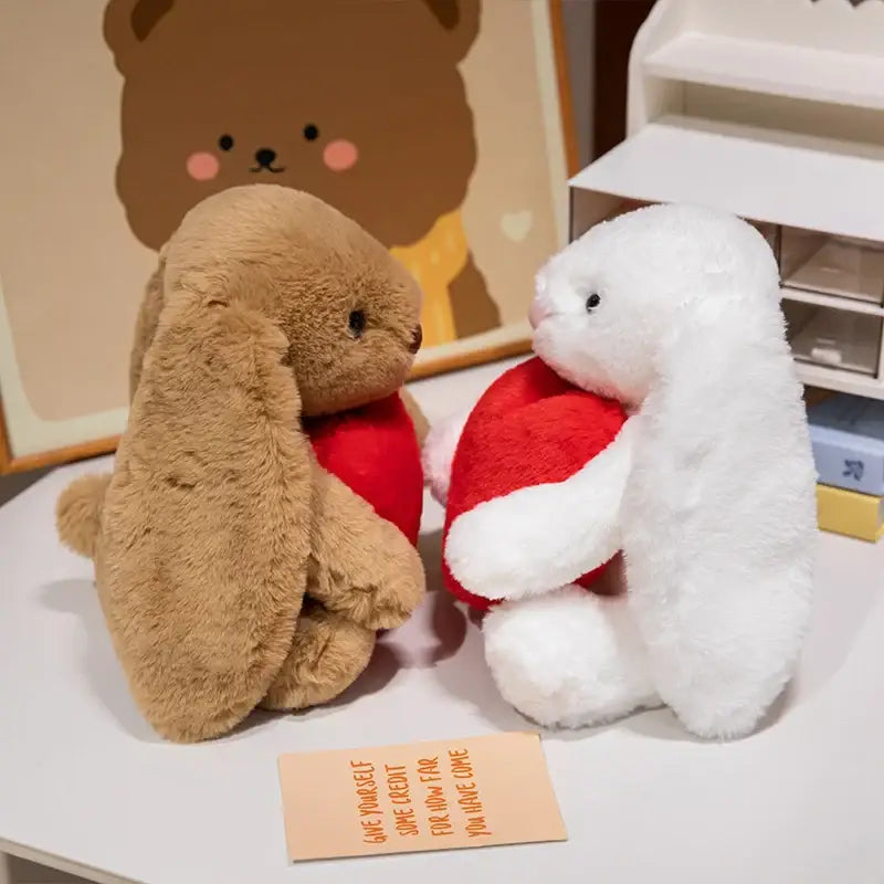 peluche lapin saint valentin