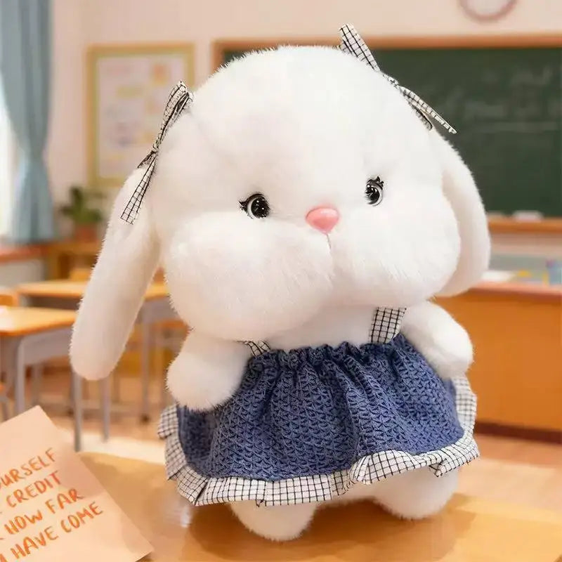 peluche lapine - Bleu / 26cm