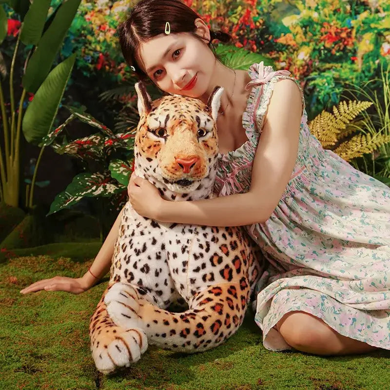peluche leopard geant