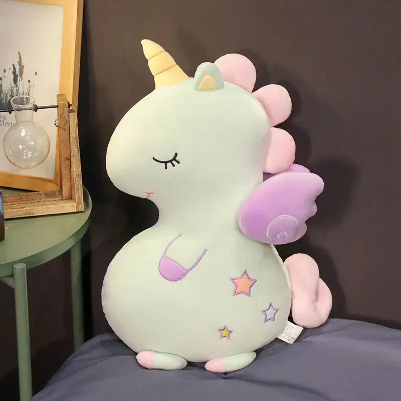 peluche licorne 50cm - Vert