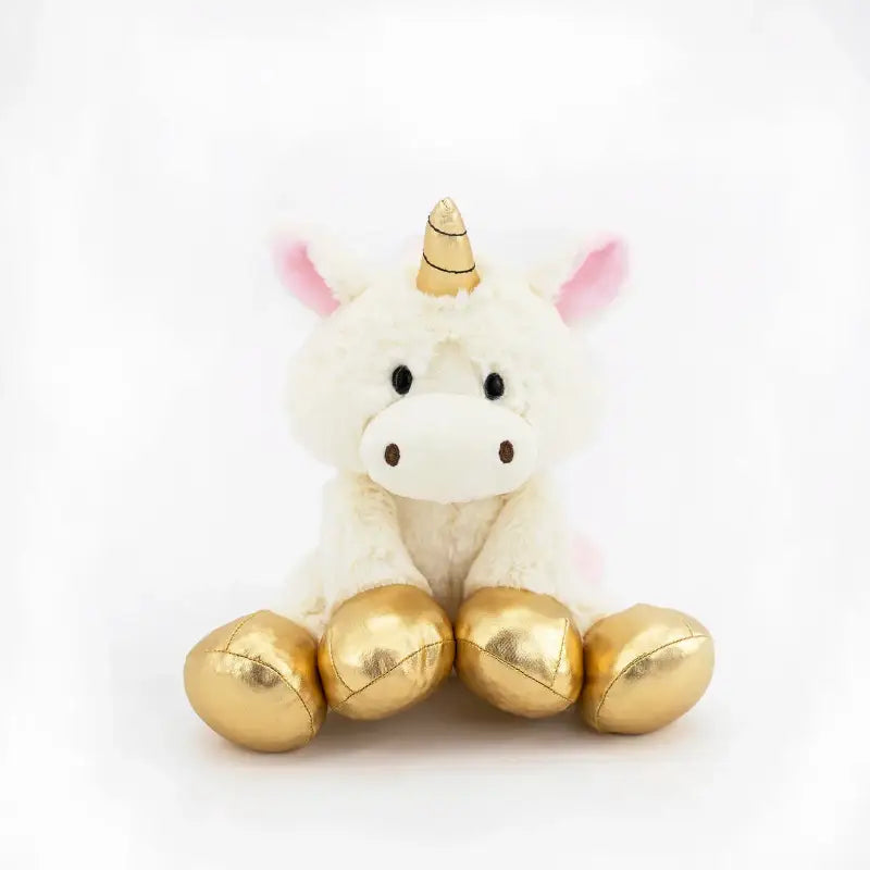 peluche licorne dorée