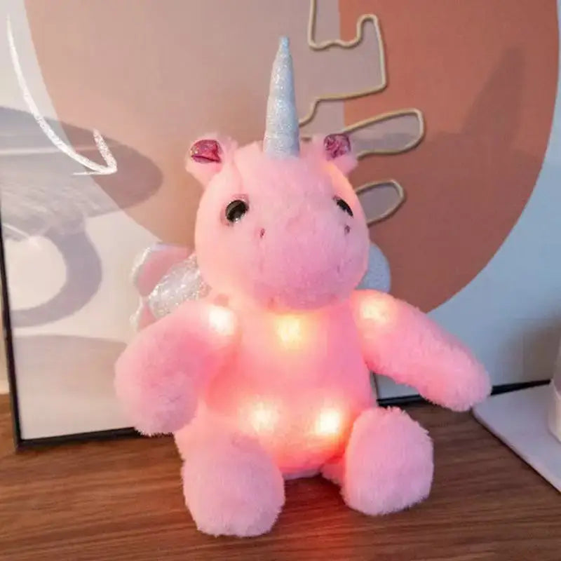 peluche licorne lumineuse