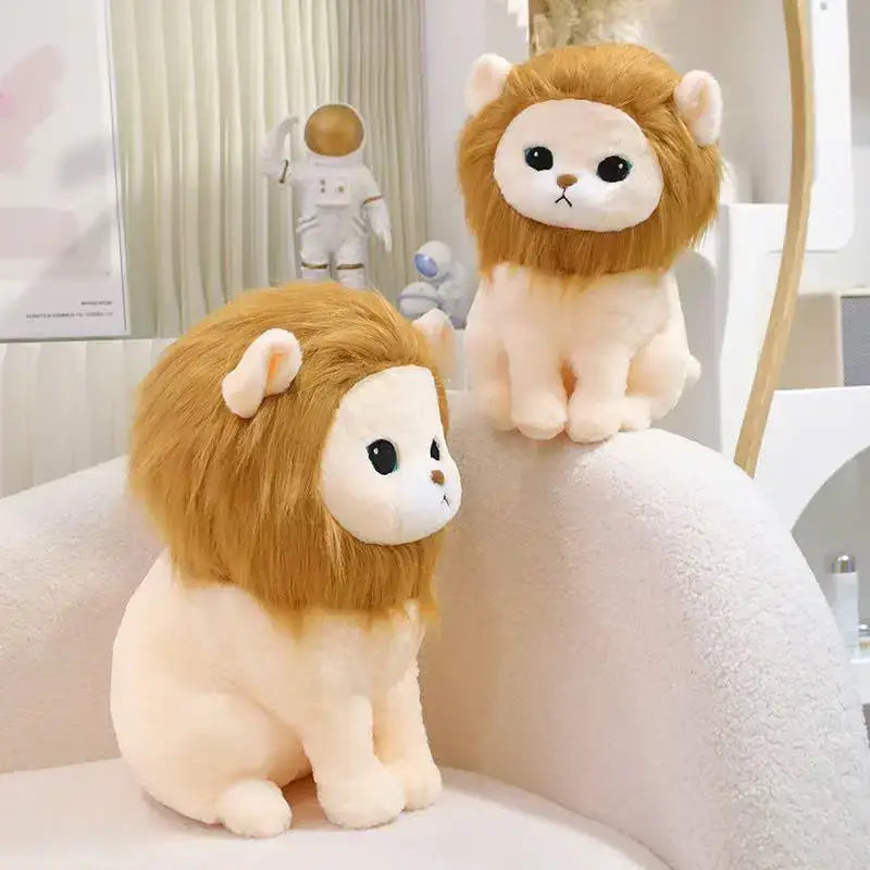 peluche lion assis