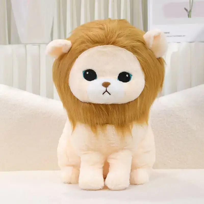 peluche lion assis - 32cm