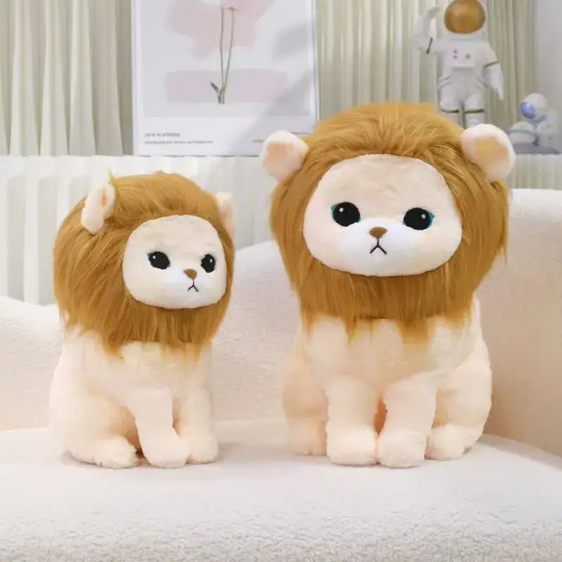 peluche lion assis