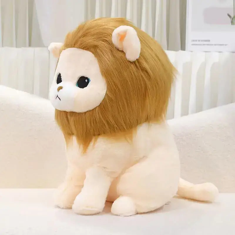 peluche lion assis