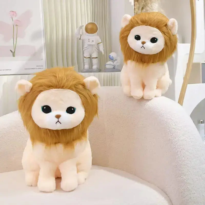 peluche lion assis