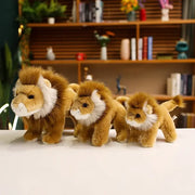 peluche lion realiste