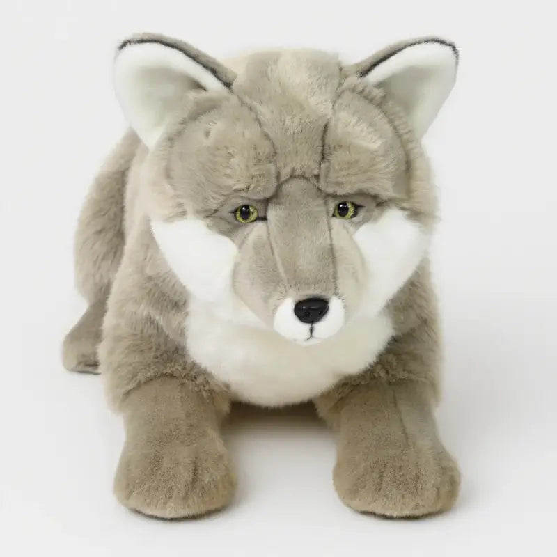 peluche loup realiste - 35cm