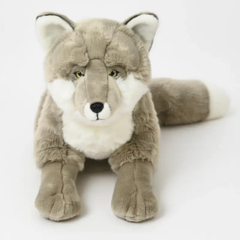 peluche loup realiste - 55cm