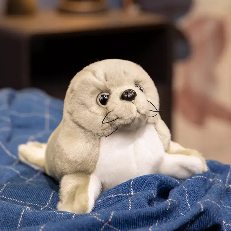 peluche loutre calin - Gris