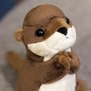 peluche loutre mignonne - 19cm