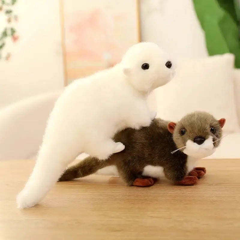 peluche loutre réaliste