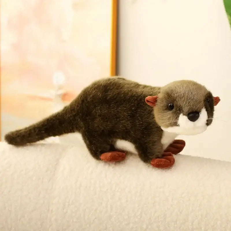 peluche loutre réaliste