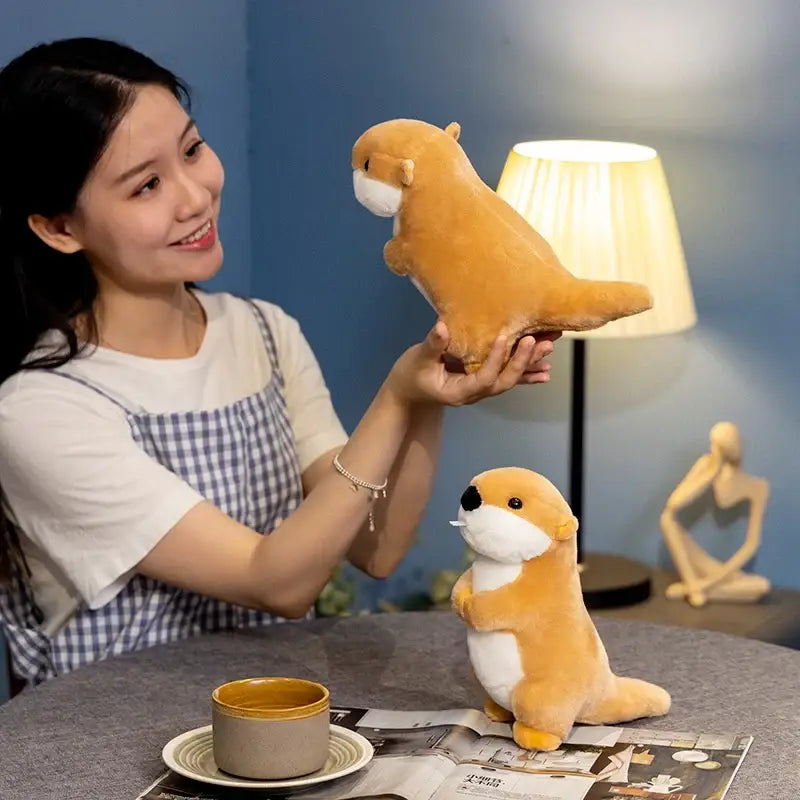 peluche marmotte bebe