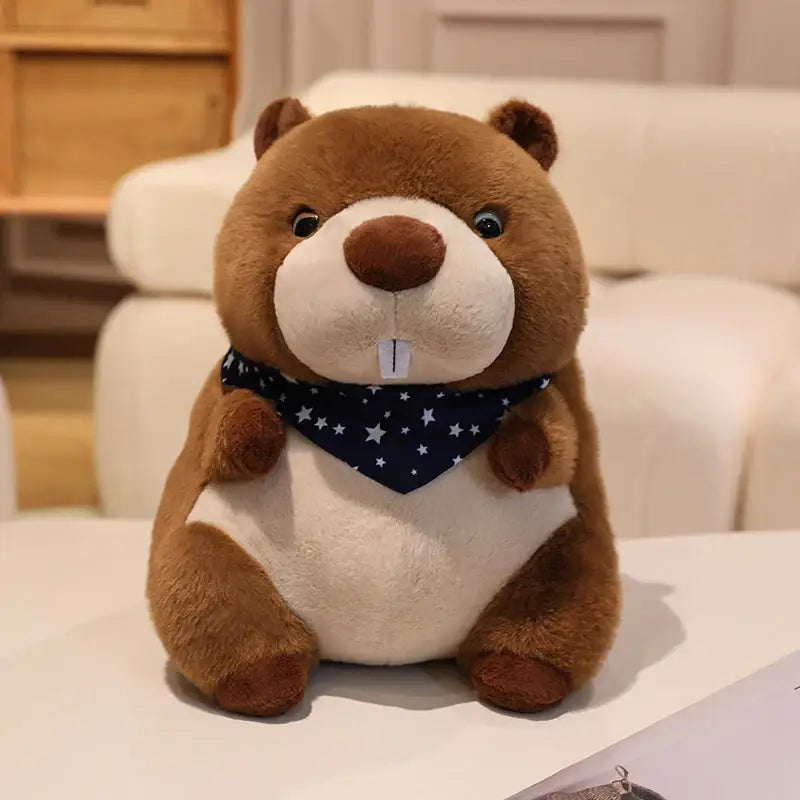 peluche marmotte savoie - Bleu / 22cm