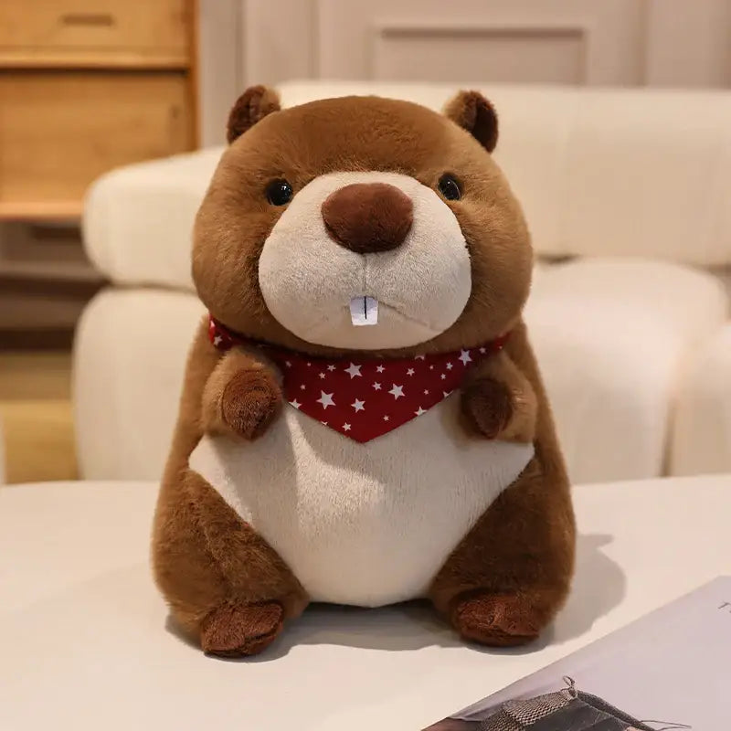 peluche marmotte savoie - Rouge / 22cm