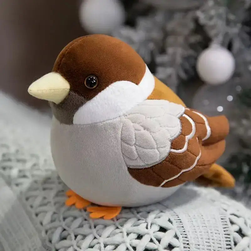 petit moineau peluche
