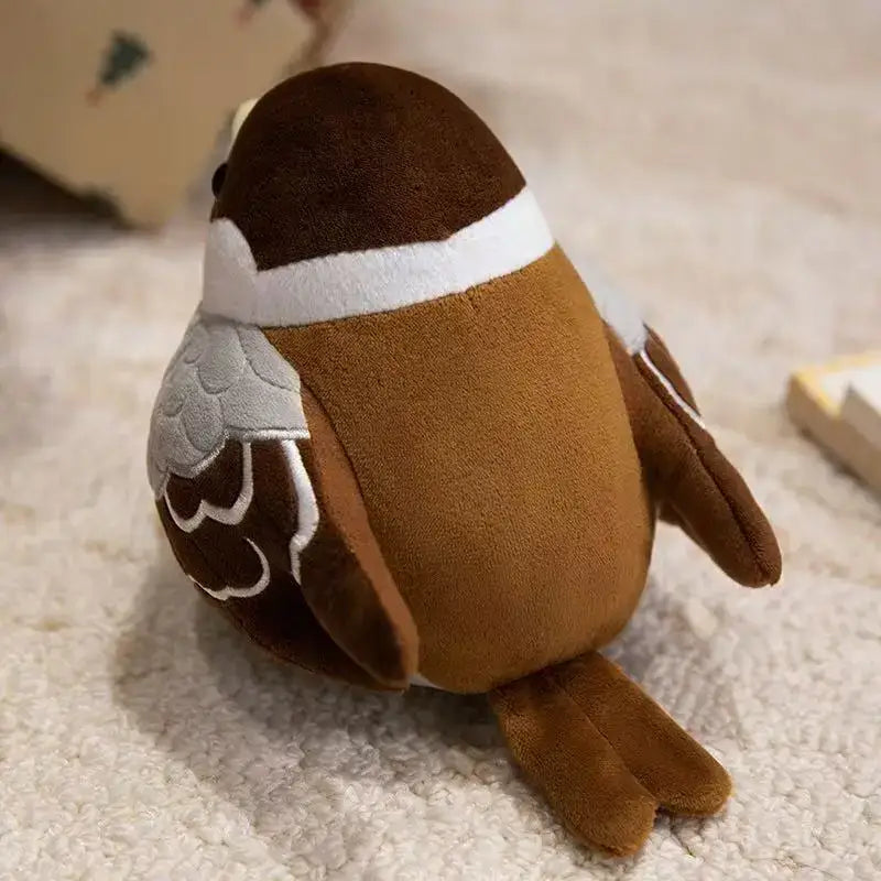 petit moineau peluche