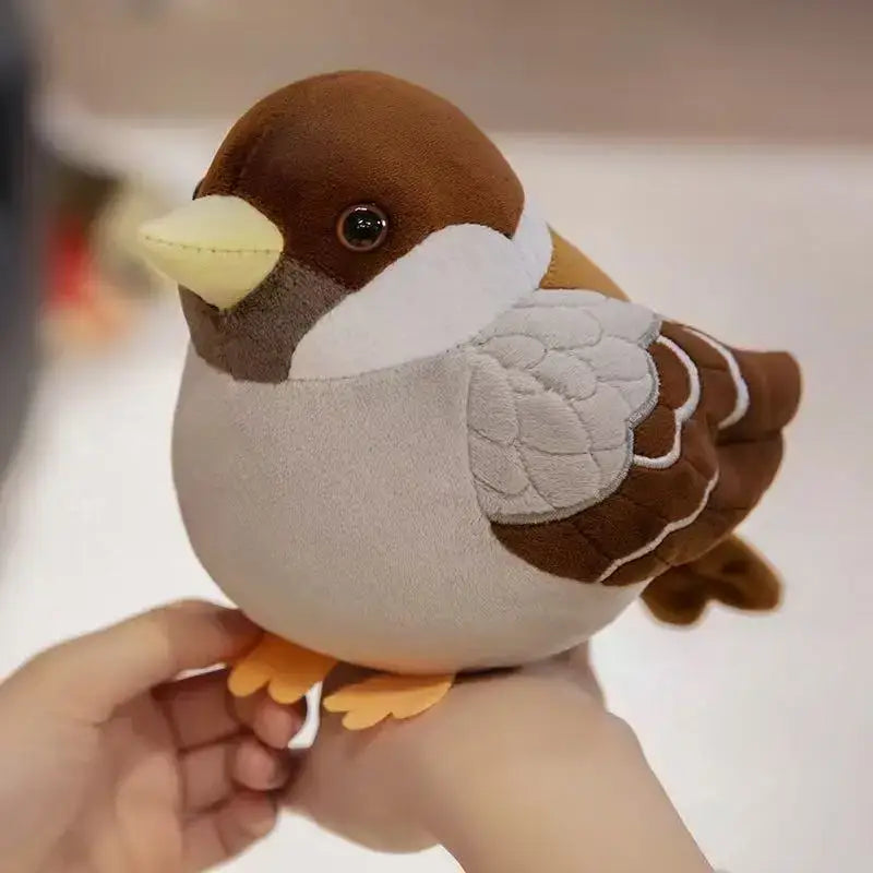 petit moineau peluche