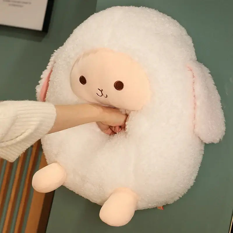 peluche mouton coussin