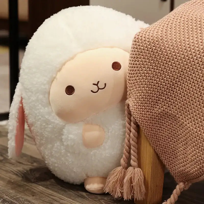 peluche mouton coussin