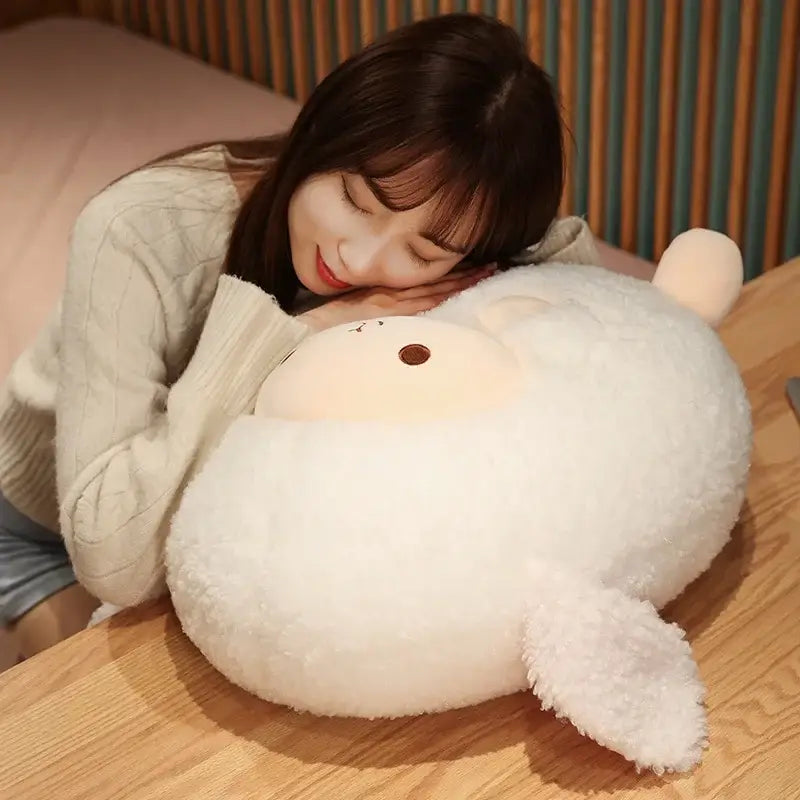peluche mouton coussin