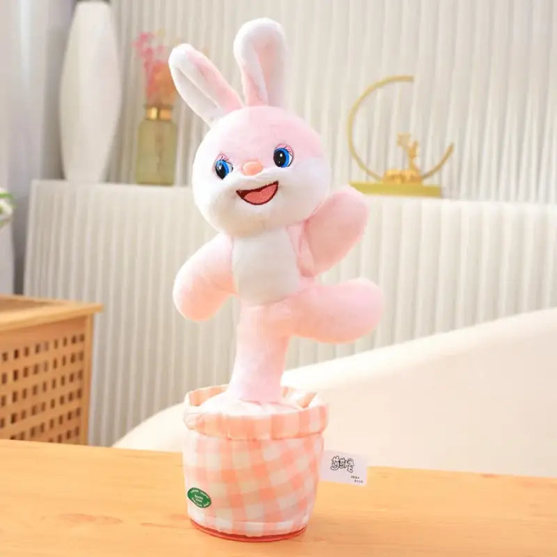 peluche musicale lapin - Rose