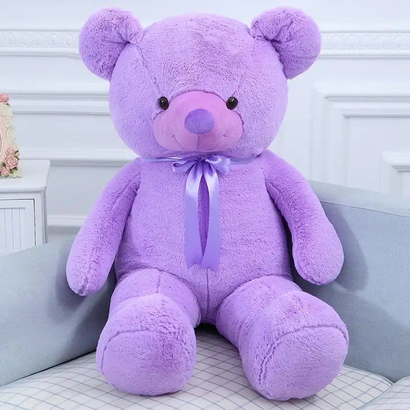 Peluche Nounours Géante Violet - 120cm - Peluche Nounours Géante Violet