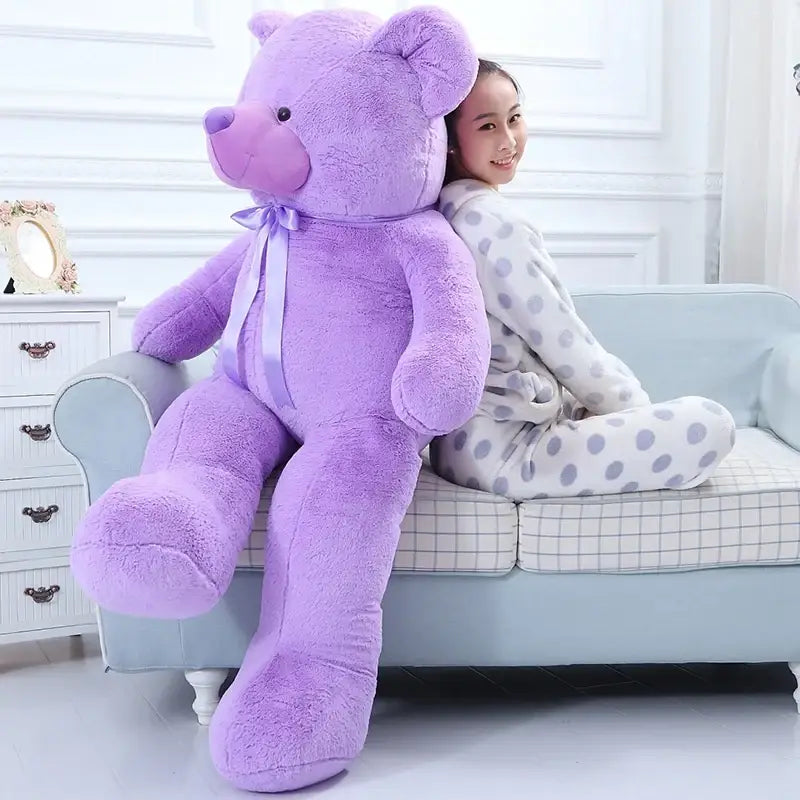 Peluche Nounours Géante Violet - Peluche Nounours Géante Violet