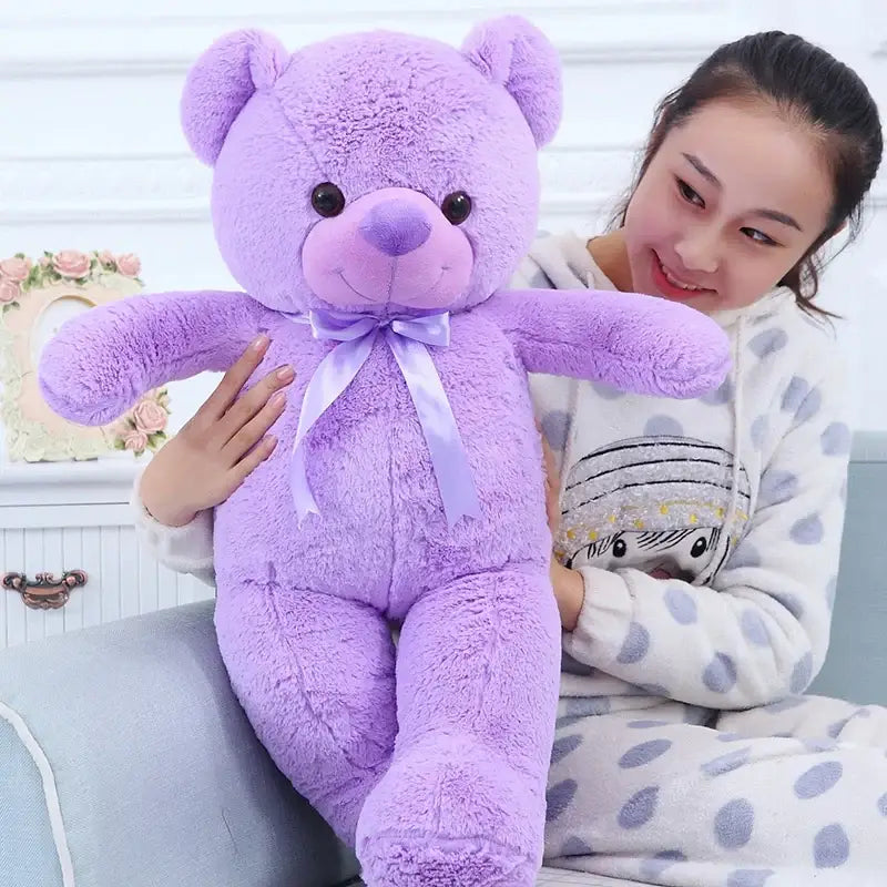 Peluche Nounours Géante Violet - Peluche Nounours Géante Violet