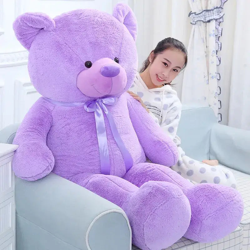 Peluche Nounours Géante Violet - Peluche Nounours Géante Violet