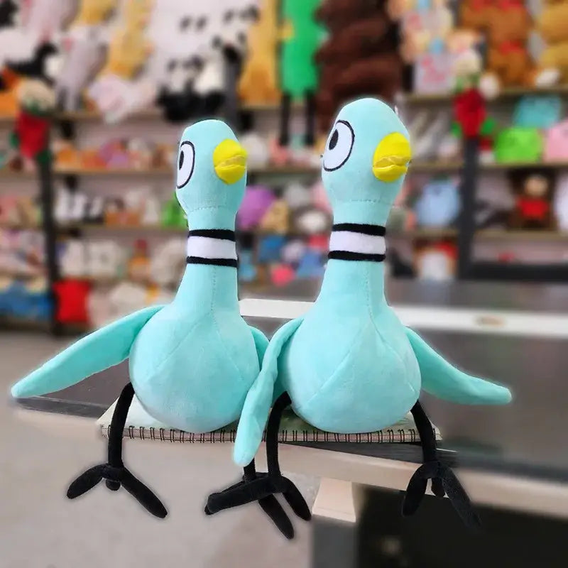 peluche oiseau bleu