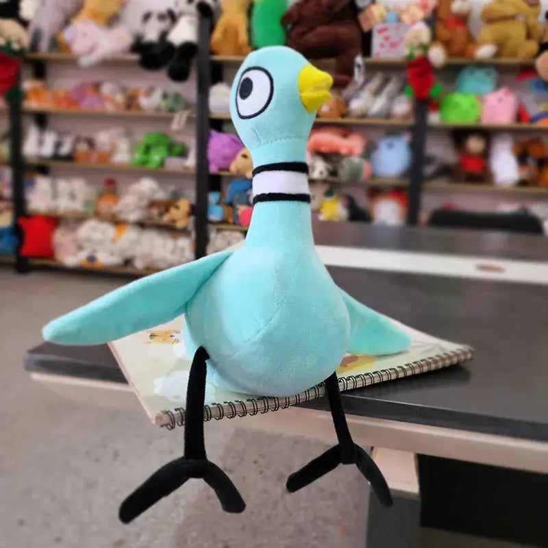 peluche oiseau bleu