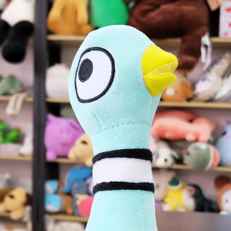 peluche oiseau bleu