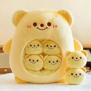 peluche ours jaune