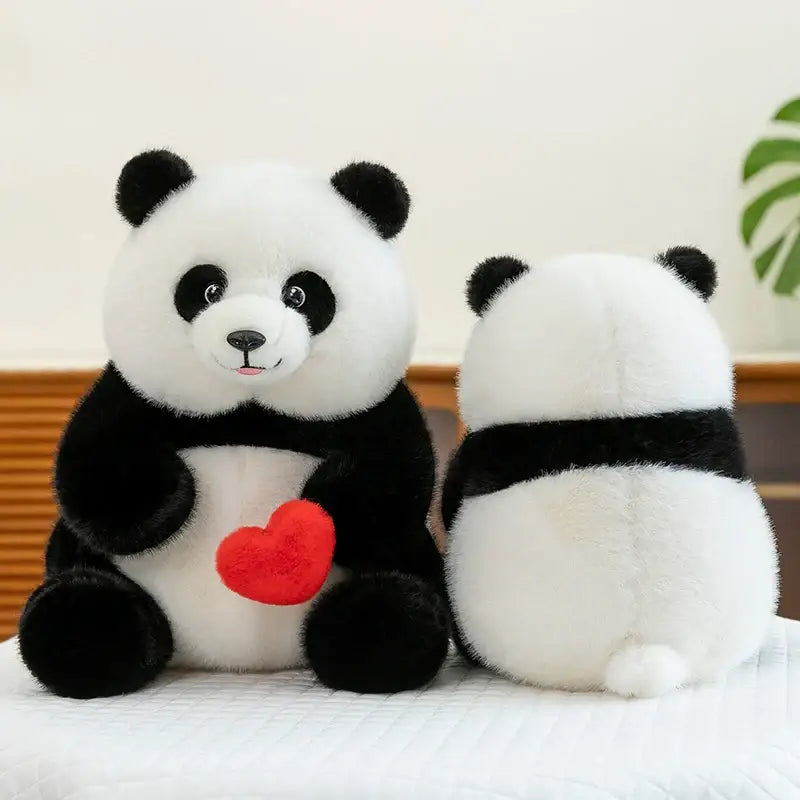 peluche panda coeur