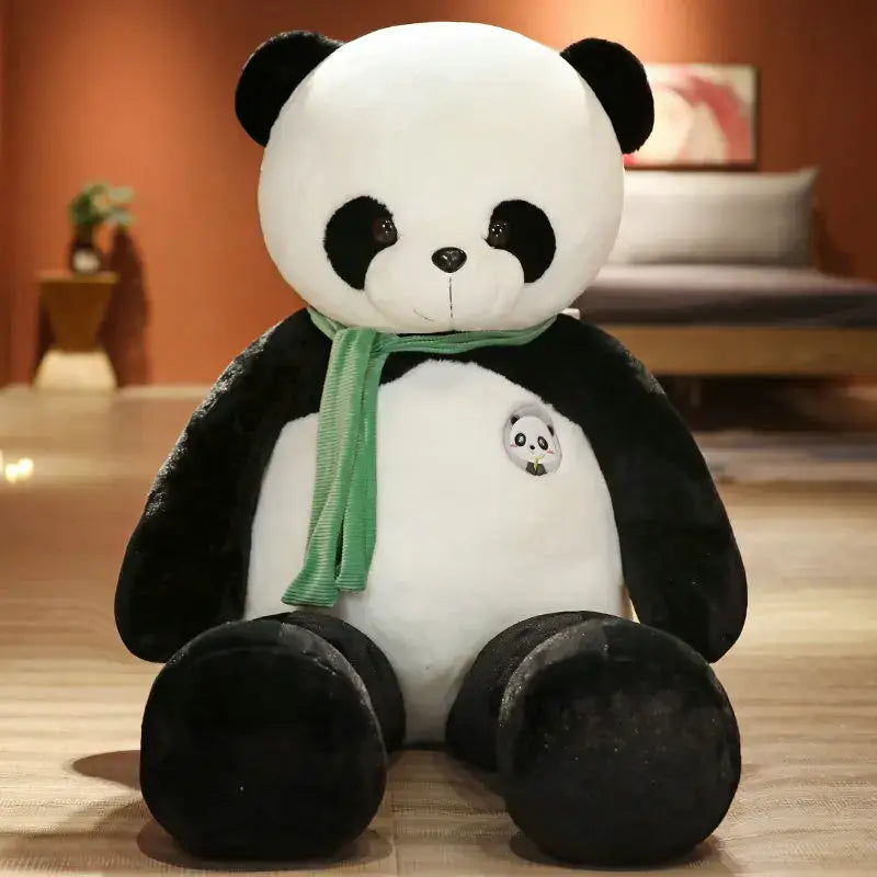 Peluche Panda XXL - Vert / 80 cm